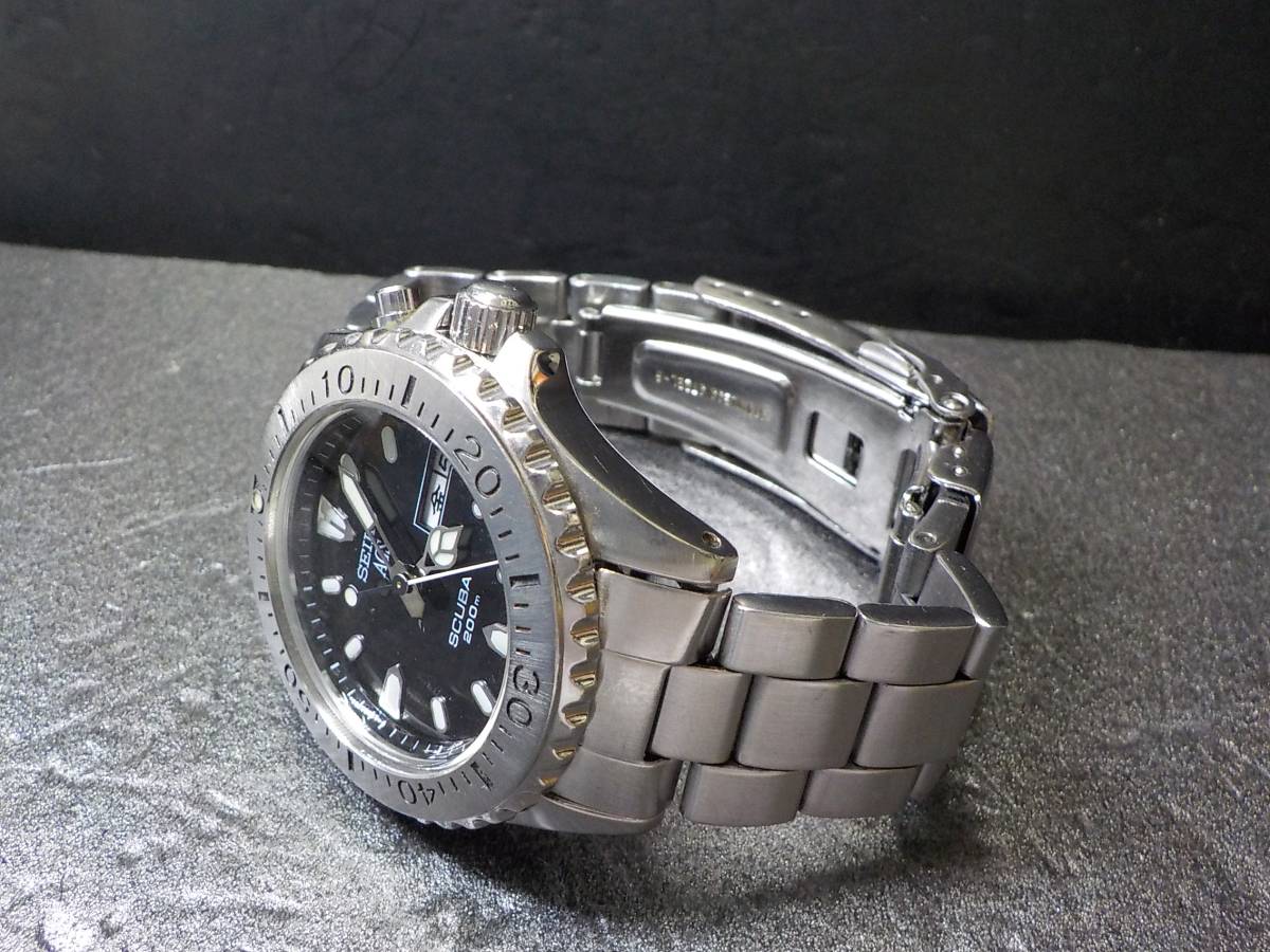 ☆1円～☆ SEIKO セイコー AGS 5M43-0C50 SCUBA ダイバー 200m 