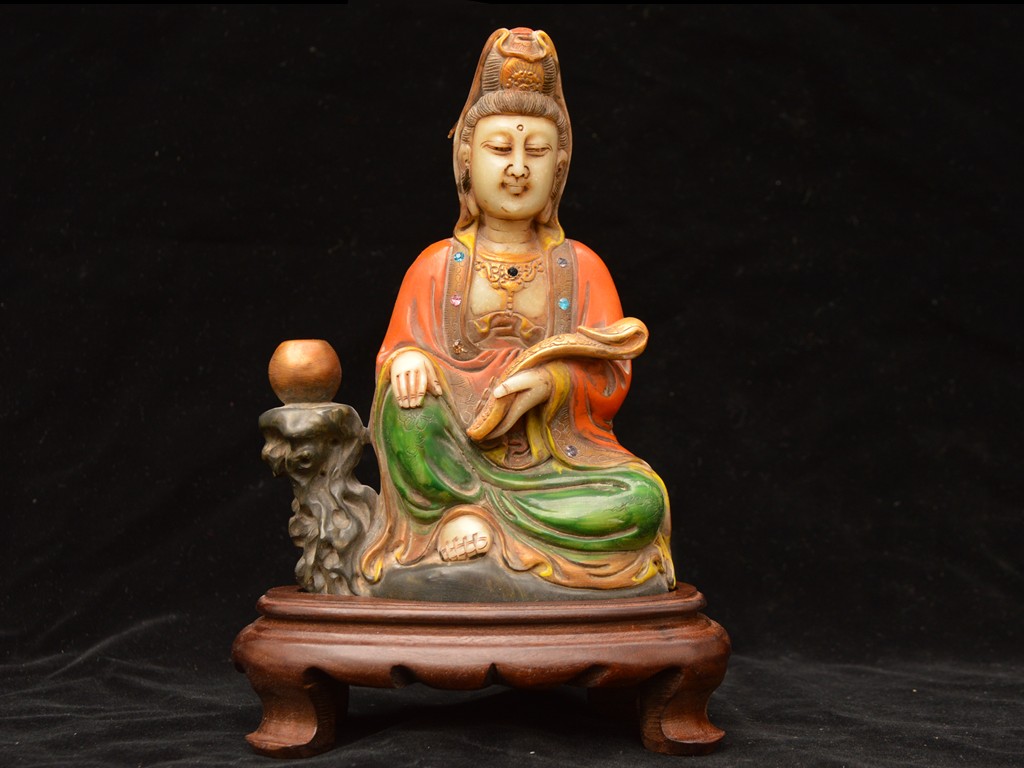 中国骨董 玉観音 天然石 手彫り 仏教美術 コレクター放出 風水グッズ 時代物 中国骨董 玉観音 天然石 手彫り 仏教美術 コレクター放出 風水グッズ