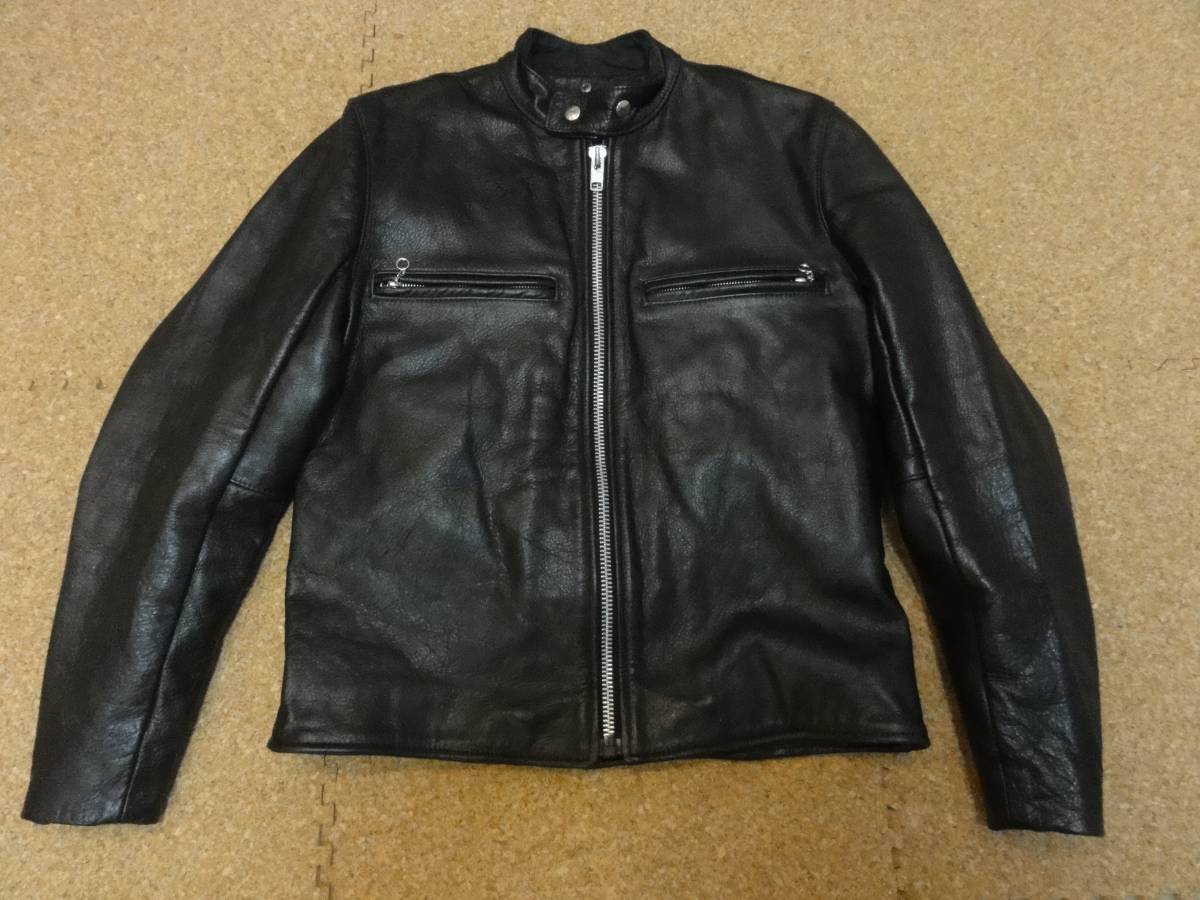 稀少 VANSON バンソン 9B MID シングルライダース バックドロップ BACK 