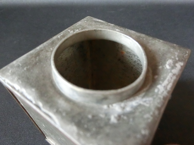 源・m】煎茶道具 乾茂號造 銘 古錫製 時代茶心壺