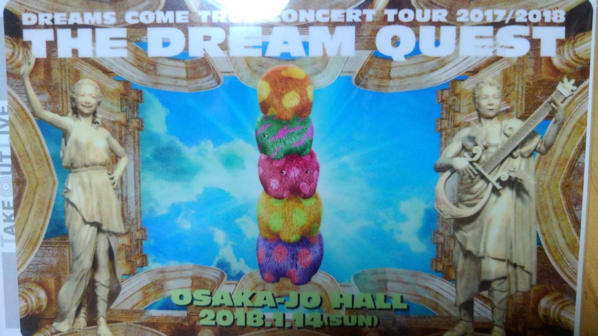 DREAMS COME TRUE THE DREAM QUEST - テイクアウトライブカード 1/14 