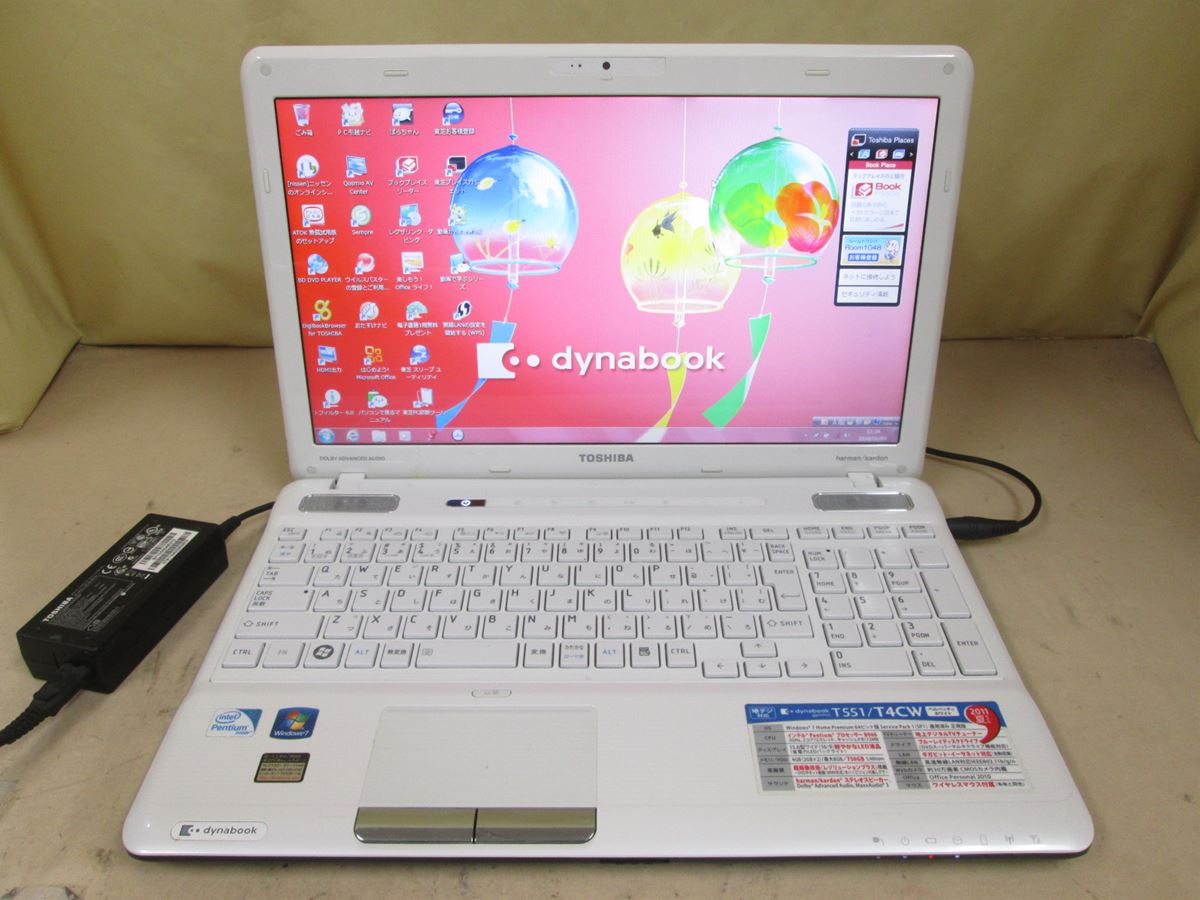 東芝 dynabook T551/T4CW Pentium B940 2.00GHz 4GB 15.6型 ブルーレイ