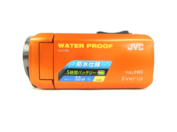 中古 JVC GZ-R300-D Everio ビデオ カメラ オレンジ ビクター