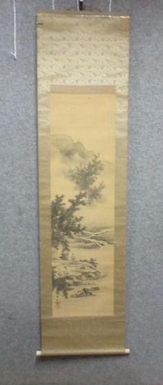 中国古美術】 ・ JP1349・ 雅玩堂 蔵出 掛軸 紙本・『呉冠中・江南水郷
