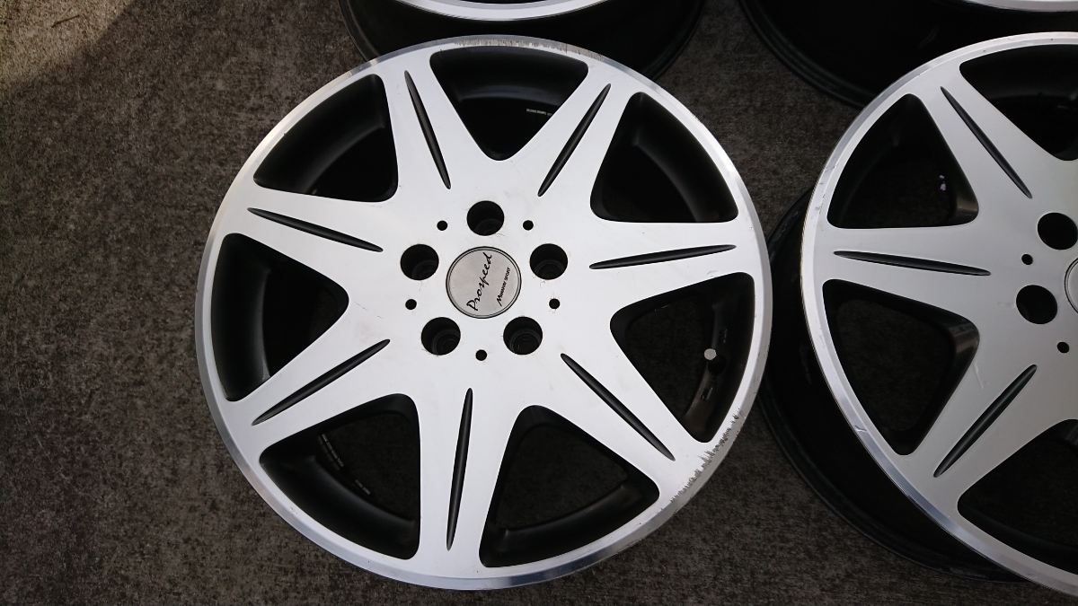 Prospeedマナレイスポーツ17インチ7J＋48PCD114.3 6穴中古アルミ 