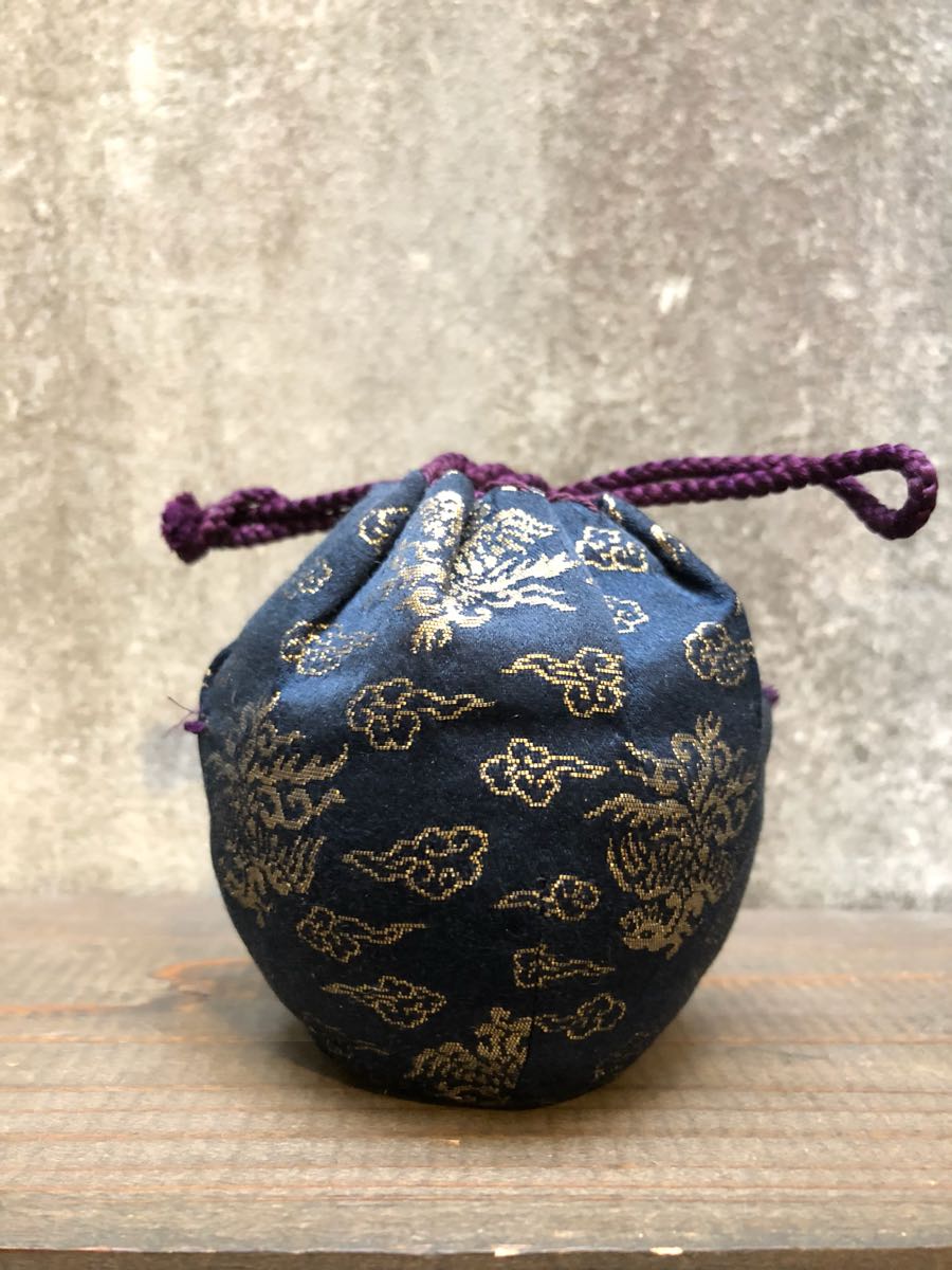 象牙蓋 桶谷定一 仕覆 文琳茶入 未使用品 共箱入