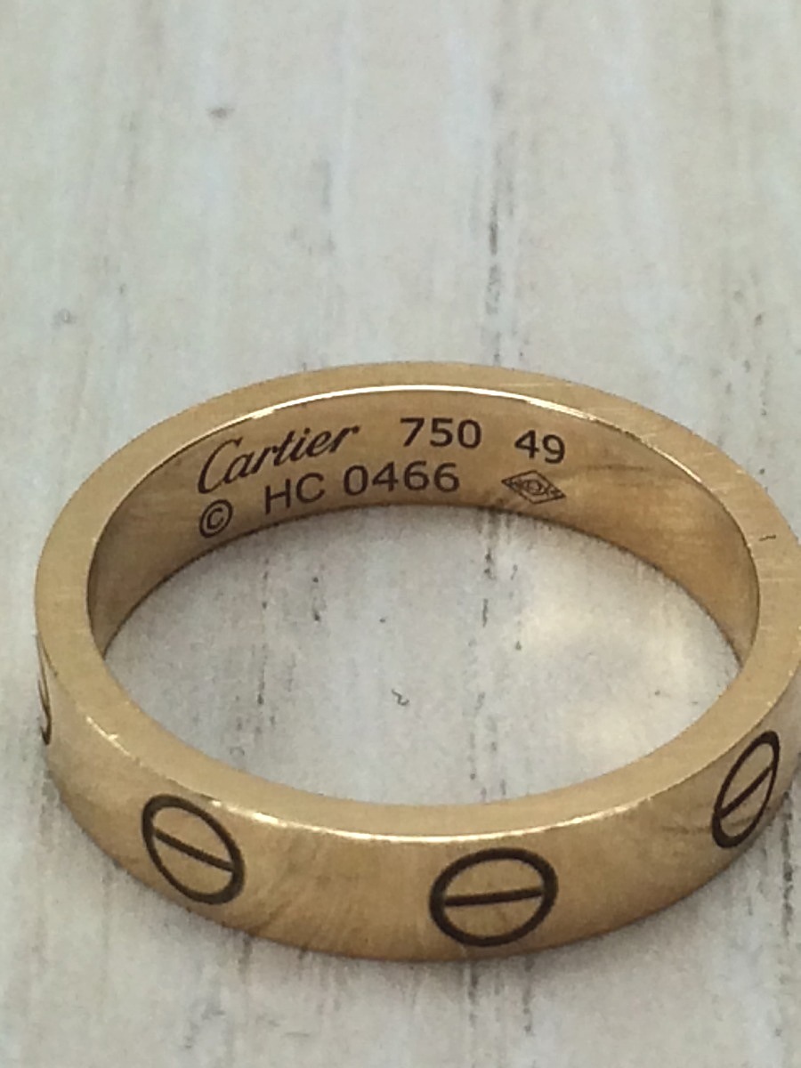 Cartier ゴールドリング 証明書付き【9号サイズ】 Cartier◇リング/-/9号/GLD 【公式通販】