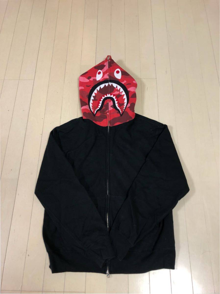 シャークパーカー Mサイズ ape アベイシングエイプ bape シャークパーカー サイズM レア サイズ