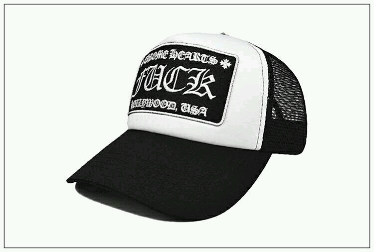 クロムハーツ chrome hearts タイプ トラッカーキャップ『白×黒
