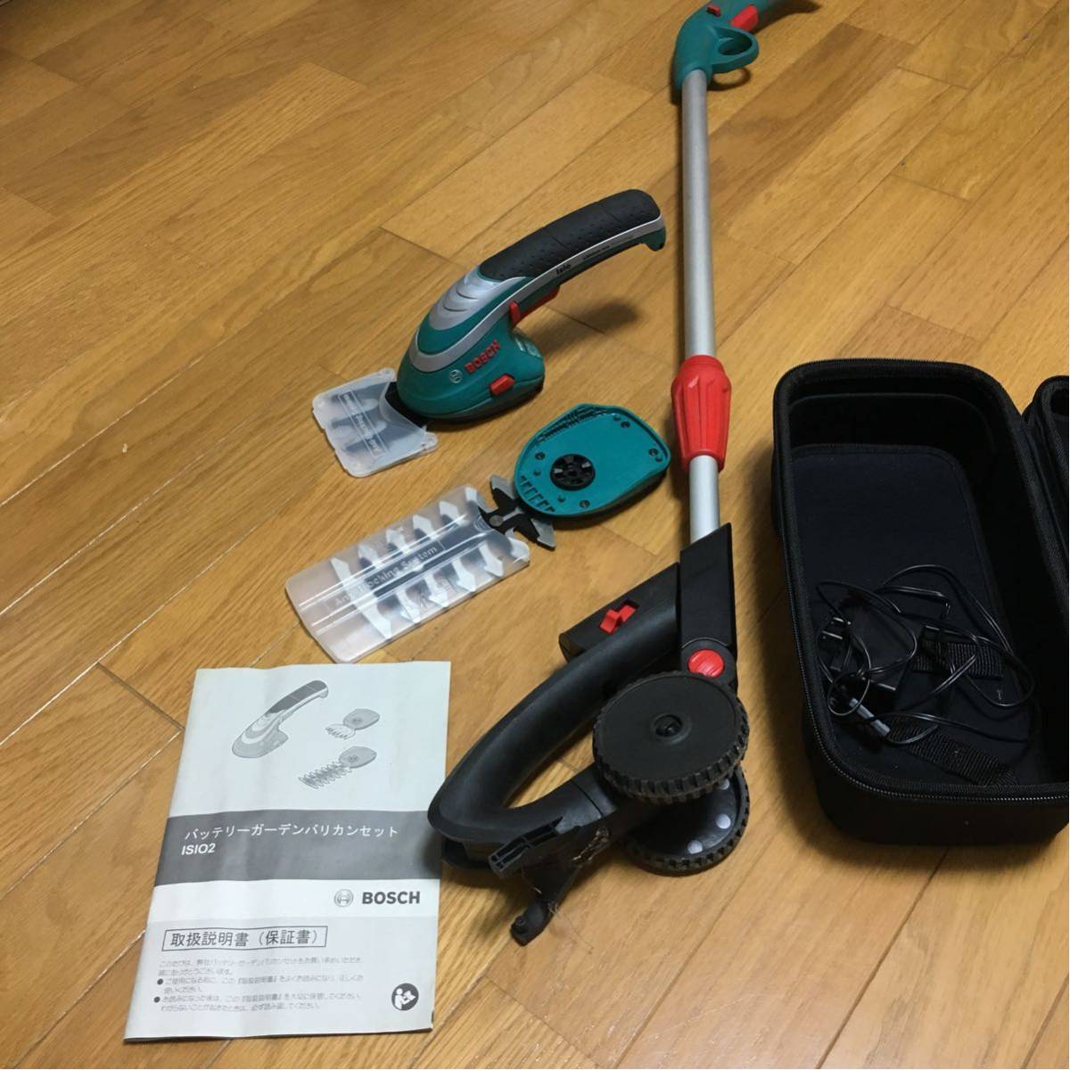 中古ボッシュBOSCHバッテリーガーデンバリカンセット_2