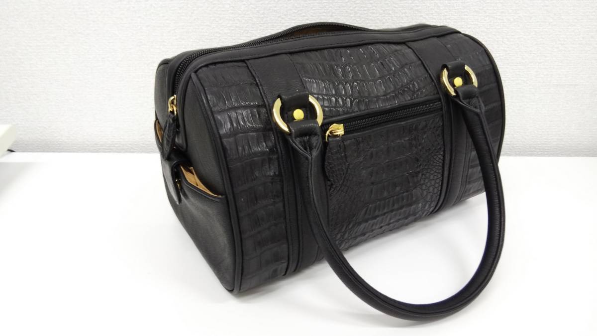 9653】美品 RODANIA ロダニアクロコダイル レザー ワニ 革 9653】美品 RODANIA ロダニアクロコダイル レザー ワニ 革