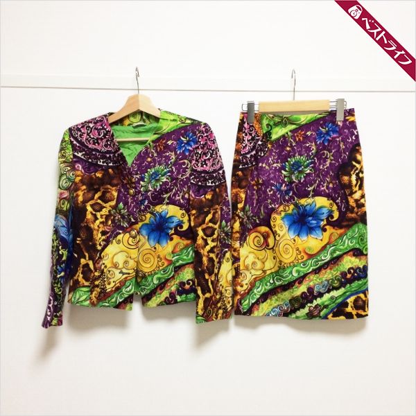 1円 本物 レディース セットアップ イスタンテ スーツ スカート ダブル 柄物 年代 レトロ バブル 派手 40 003 ひざ丈スカート 売買されたオークション情報 Yahooの商品情報をアーカイブ公開 オークファン Aucfan Com