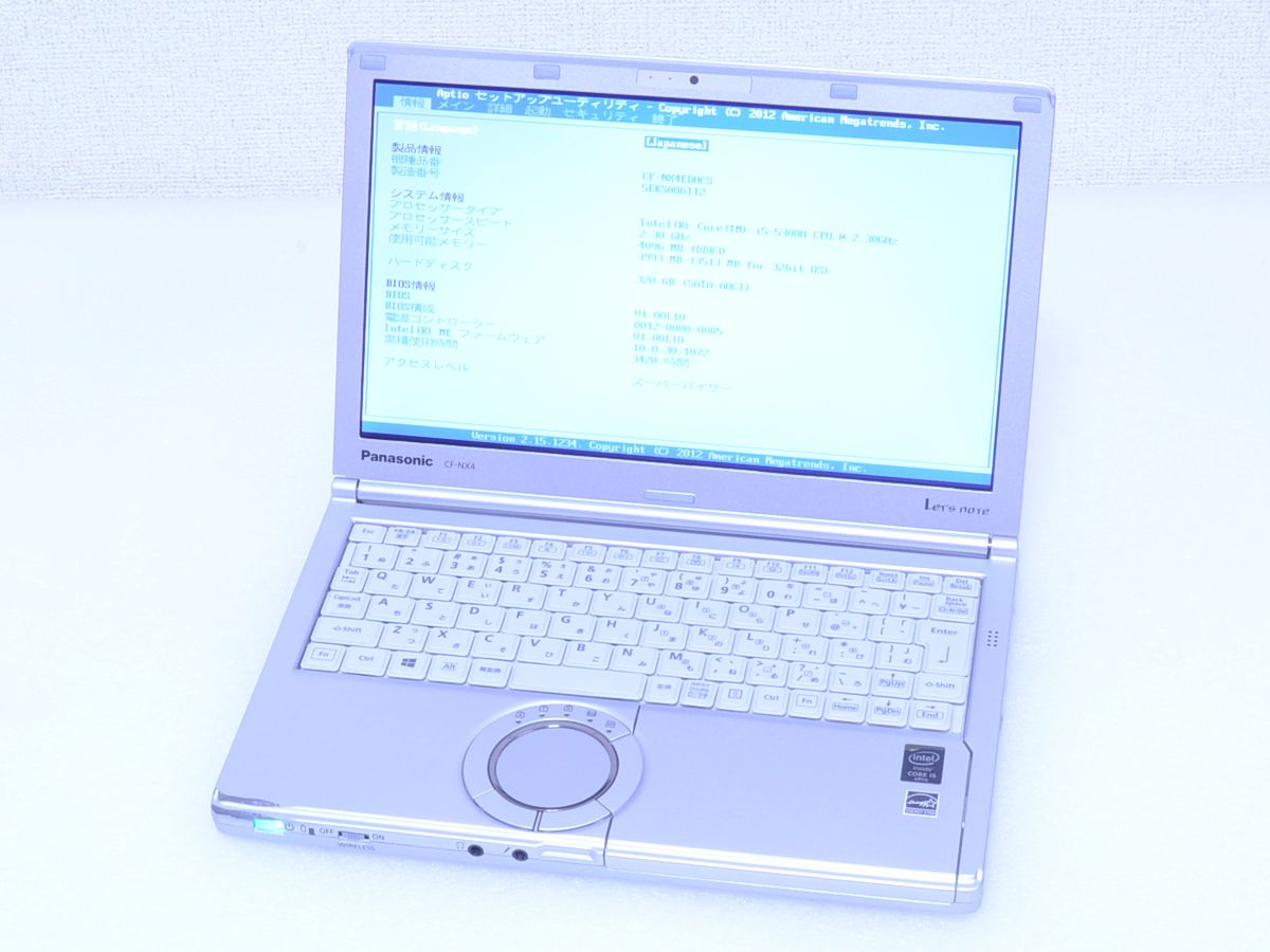 安い，人気 ♪Panasonic Let's Note CF-NX2 i3-3120M/HDD320GB/Win10