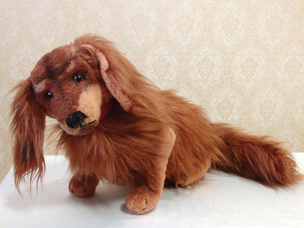 シュタイフsteiffアンティークダックスフンド アンティーク steiff