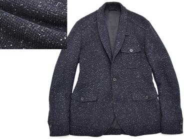 リラックス感◎ 美品 ジョセフオム JOSEPH HOMME ネップ糸 シルク混 