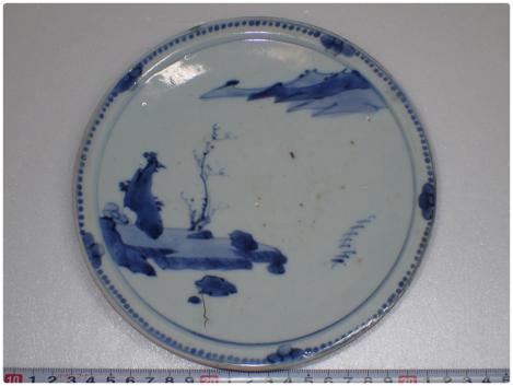 初期伊万里皿 山水図 【公式通販】