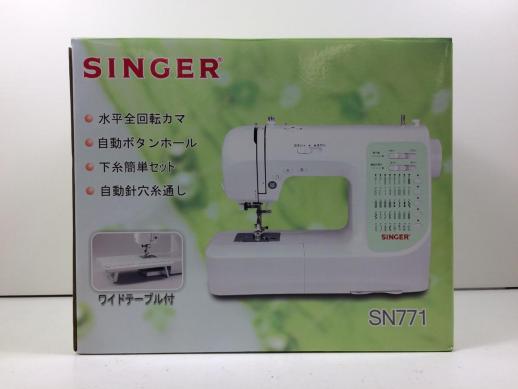 ▽∞11 SINGER コンピューターミシン SN771 フットコントローラー付 