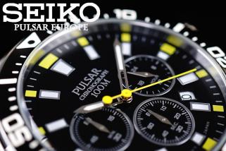 1円×3本 セイコー逆輸入PULSAR 美しすぎるブラック×イエロー 100m防水 ビジネス 男性用 腕時計 新品未使用 SEIKO パルサー_1