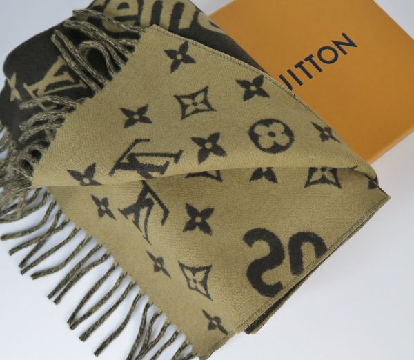 新品 国内購入 Louis Vuitton Supreme ルイヴィトン シュプリーム Monogram Scarf モノグラム スカーフ マフラー ストール