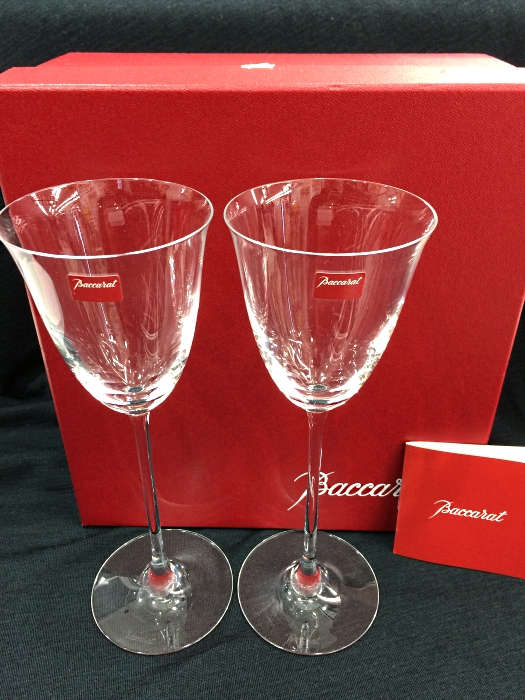 Baccarat バカラ フィラオ ウォーターゴブレット ワイングラス ペアグラス クリスタル【中古】[hs][GJ]【gf】