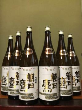 ☆高木酒造 「朝日鷹」新酒 生貯蔵酒 1.8L 6本セット 最新18年3月詰