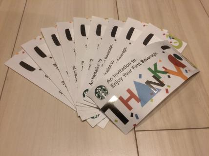 スターバックス　ドリンクチケット　10枚セット　タンブラー要_1