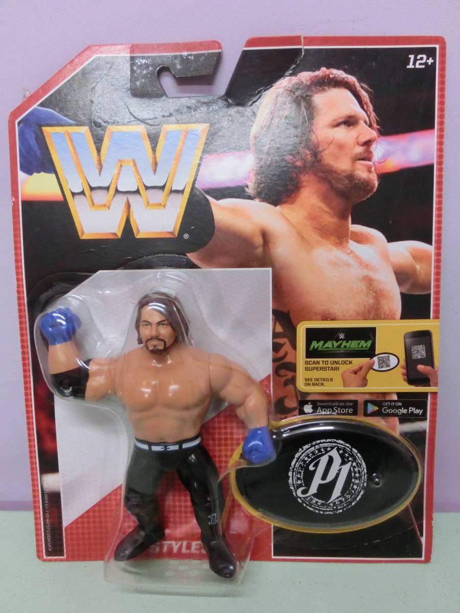 WWE AJスタイルズ フィギュア人形 プロレス MATTELマテル WWF WCW ハズブロ RAW アレン・ジョーンズ AJ Styles Figure TNA 新日本プロレス