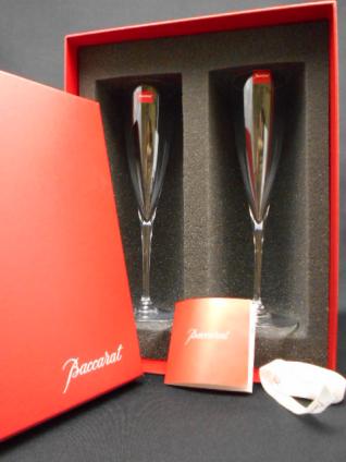 未使用 バカラ オノロジー シャンパングラス ペア 2脚セット 箱付