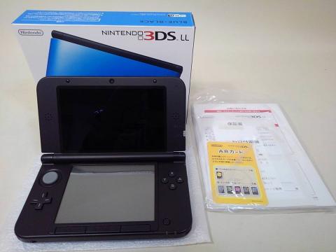 【美品】 ニンテンドー3DSLL 本体 ブルー ブラック 動作確認済 状態良好 任天堂 Nintendo 3DSLL