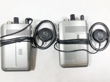 1円 動作品 TOA 受信機 ワイヤレスガイド 携帯型 C型ワイヤレスマイク