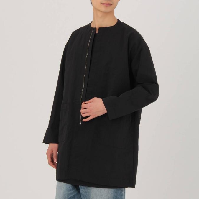 18SS 無印良品 MUJI LABO 最新作 撥水ナイロンノーカラーコート S~M