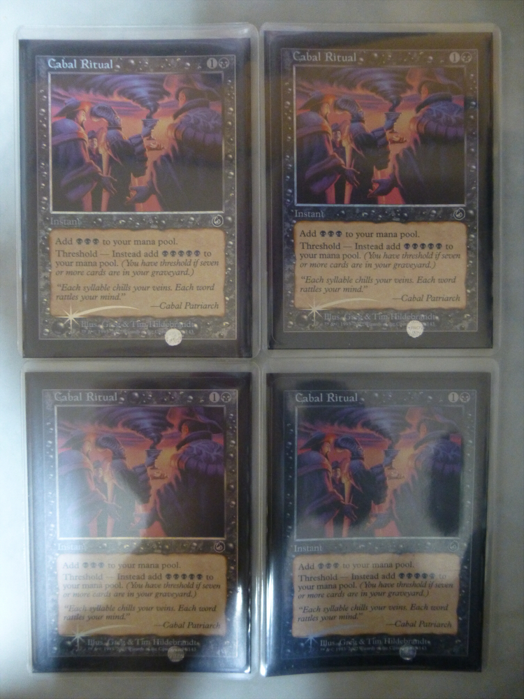MTG 陰謀団の儀式 英語 foil 4枚セット 初版 陰謀団の儀式 英語foil