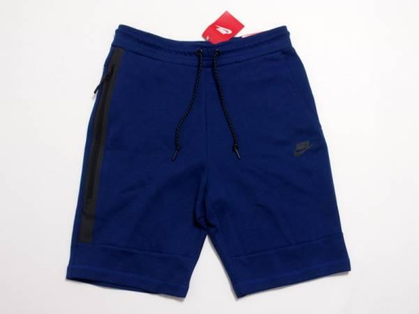 ナイキ NIKE 新品 フリース ナイキテックフリース ショートの通販 新品 NIKE ナイキ◆テックフリース プリントショート M ブルー◆テックフリースショーツ ショートパンツ