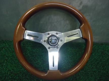 ◇セール□NARUDI/ナルディ○ウッドステアリング/3本スポーク/外径:約