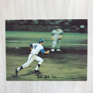 プロ野球カード カルビー 1973年 中日ドラゴンズ 谷沢選手 2