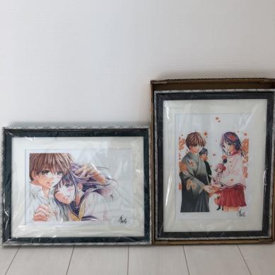 くまがい杏子 あやかし緋扇 複製原画 プリマグラフィ サイン入り