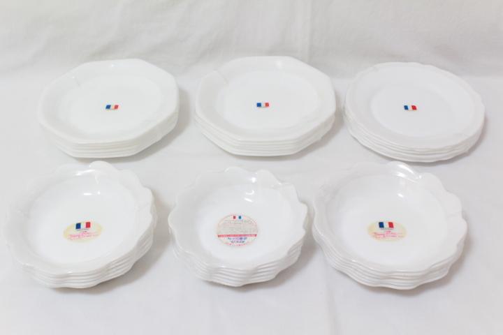 和食器 緑釉 陶器 4枚 ヴィンテージ 骨董品 焼き物 皿 Shop 骨董 Kotto