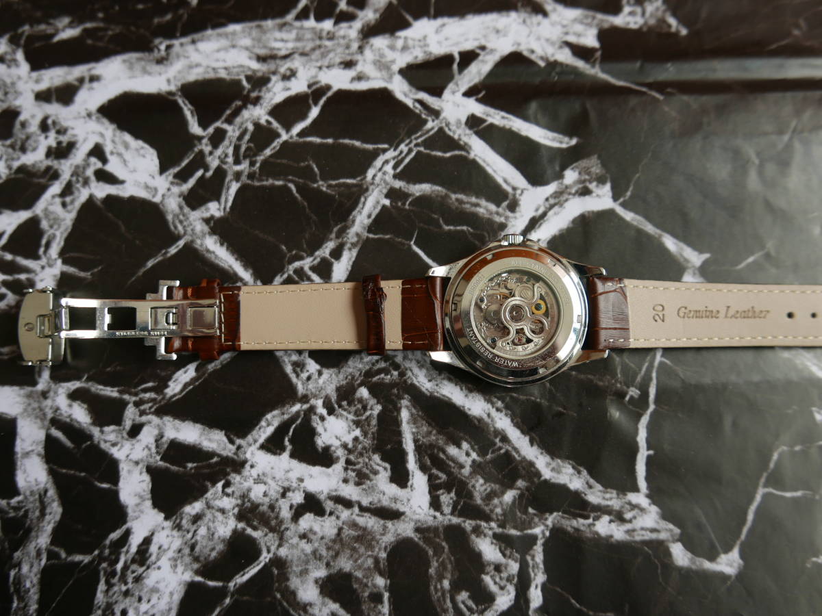 裏スケSEIKO スピリットメカニカル 自動巻き時計 セイコー