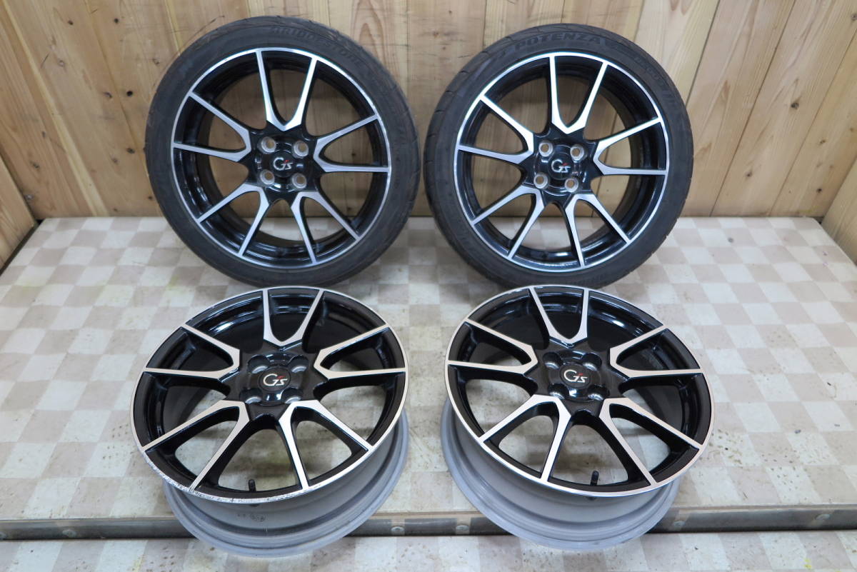 低価，限定セール トヨタ アクア NHP10 10系 G's 純正 17インチ ６ ５Ｊ＋４１ １９５/４５Ｒ１７ PCD１００ ４穴４本 検索用ヴィッツ ポルテ スペイド(ラジアルタイヤ)｜売買されたオークション情報、yahooの商 4穴