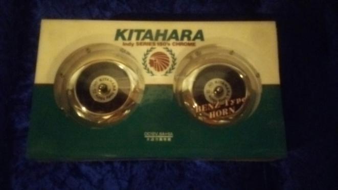 当時物 キタハラベンツホーン 稀少indy series クローム 未使用 MS12 Y30 Z20 R31 セドリック クラウン ハイソ VIP バニング マルコホーン