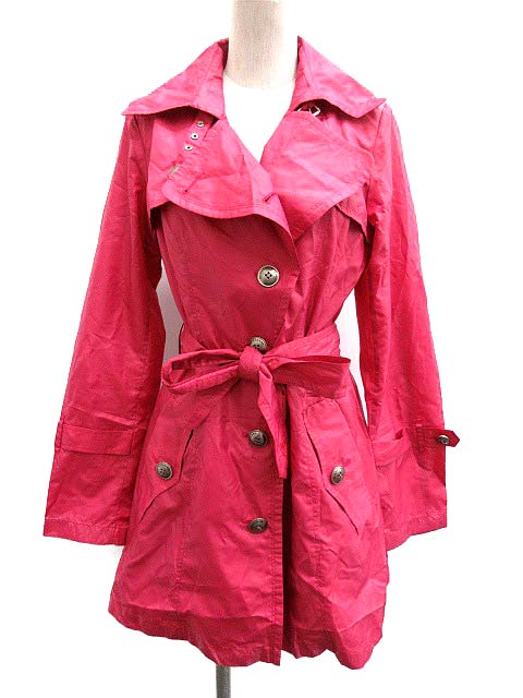 新品BURBERRY BLUE LABEL レインコート 38 ピンク バーバリーブルーレーベル BURBERRY BLUE LABEL レインコート トレンチ