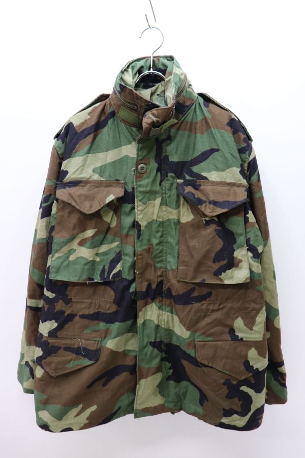 超激得，お買い得 サイズ ALPHA社製 ビンテージ米軍実物 M-65 ウッドランドカモ迷彩柄 ミリタリーフィールドジャケット S-S C2466(M-65)｜売買されたオークション情報、yahooの商品情報をアーカイブ公開 - オークフ M-65