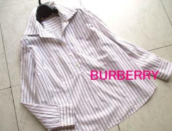 驚きの破格値，新作 BURBERRYLONDON バーバリーロンドン 素敵なスキッパーシャツ チュニックブラウス ４６ 大きいサイズ(長袖シャツ)｜売買されたオークション情報、yahooの商品情報をアーカイブ公開 - オークファ 女性用