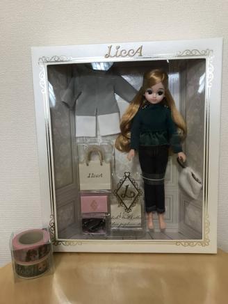 未使用☆リカスタイリッシュドールコレクション☆オリーブペプラムスタイル☆非売品マスキングテープ付☆リカちゃんタカラトミーモール限定