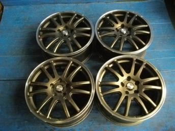  SA 1095 ウイニングストリートホイール B 18x7.5J+48 114.3 5H ホイール4本セット レヴォーグ アクセラ ステップワゴンなど(5穴)｜売買されたオークション情報、yahooの商品情報をアーカイブ公開 - オ 5穴