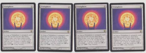 MTG 三なる宝球 Trinisphere 4枚セット 英語 DST 三なる宝球