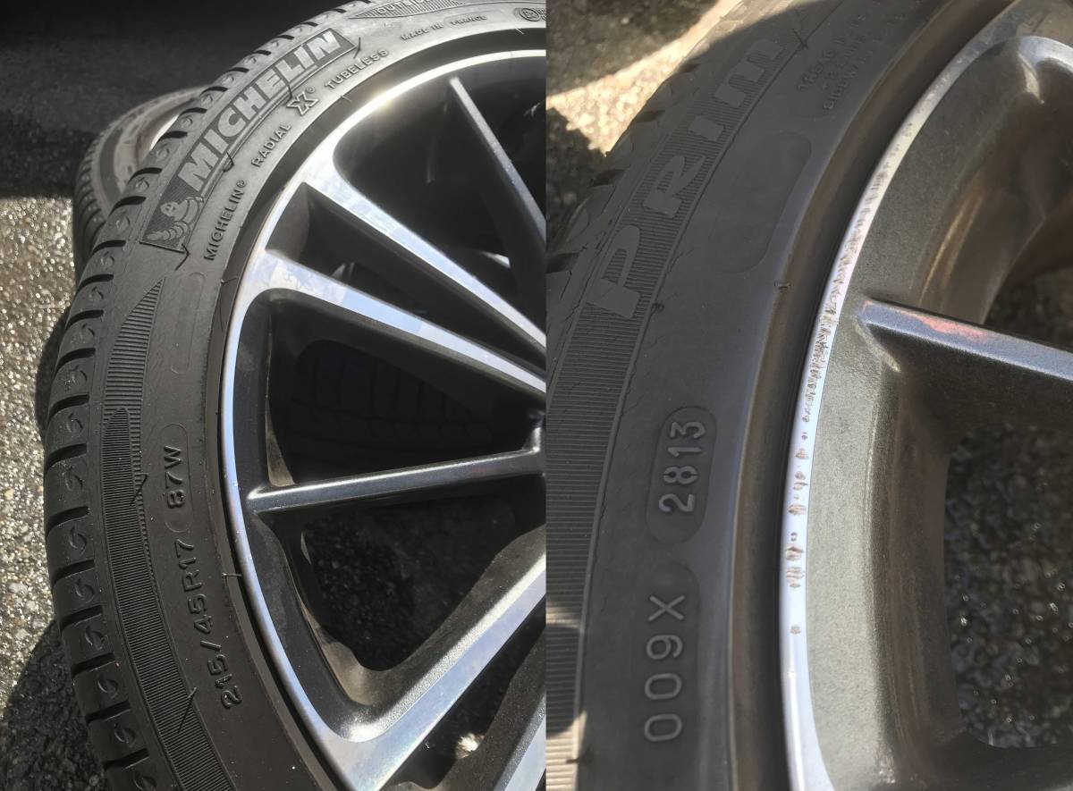 86 トヨタ純正 アルミホイール 17インチ ミシュラン タイヤホイール 