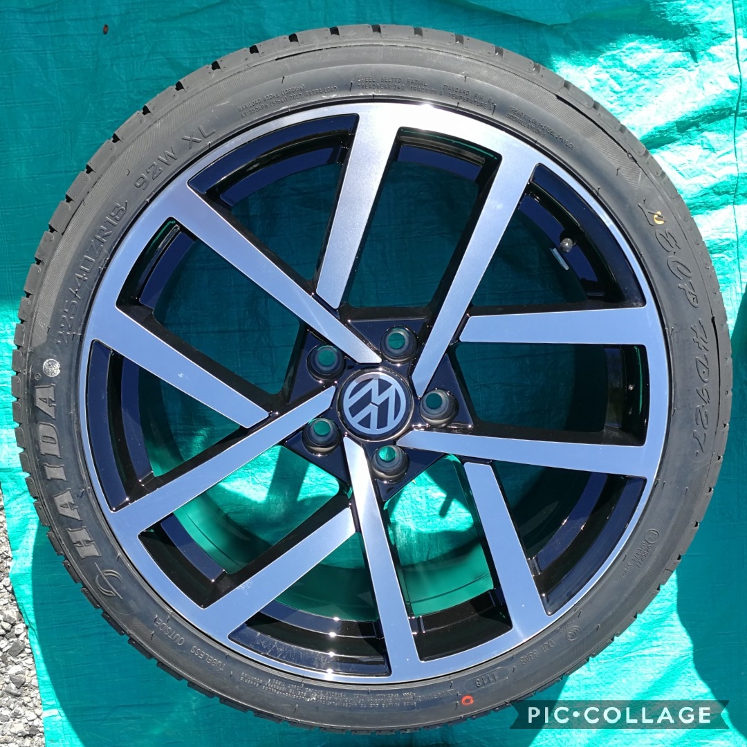 VW ワーゲン ゴルフ5 ゴルフ6 ゴルフ7 18インチ 新品4本セットタイヤ 