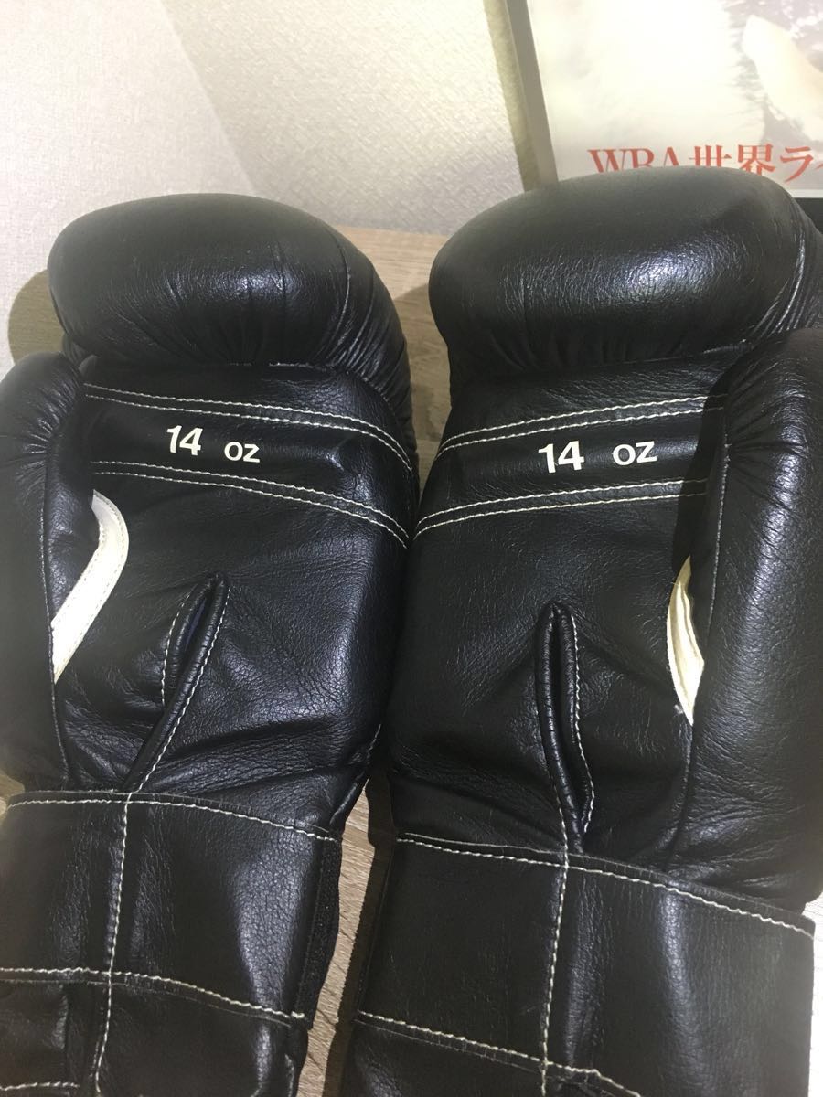 winning ウィニング ボクシンググローブ ブラック 14oz スパーリング Winning（ウイニング） 受注生産 ボクシング グローブ マジックテープ