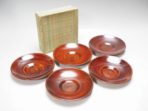 茶托 | – COMFOTA 松屋漆器店｜白木塗タモ 松屋漆器店 北欧 五客茶托 菊 - 白木 送料 わけあり &frasl; 秀衡塗 ナチュラル［6寸］三段重箱